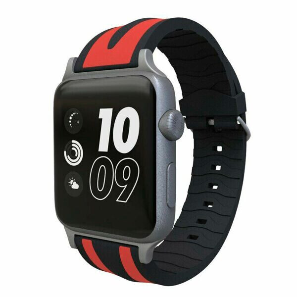 

Ремешок UniCase Soft Strap для Apple Watch 38 / 40 / SE 40 / 41 mm - Black / Red