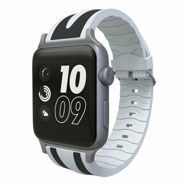 

Ремешок UniCase Soft Strap для Apple Watch 42 / 44 / SE 44 / 45 mm - Grey / Black