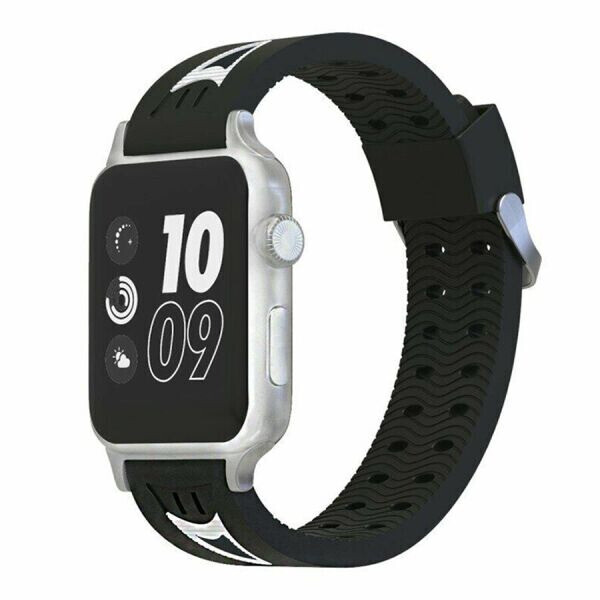 

Ремешок UniCase Sport Style для Apple Watch 42 / 44 / SE 44 / 45 mm - Black / White