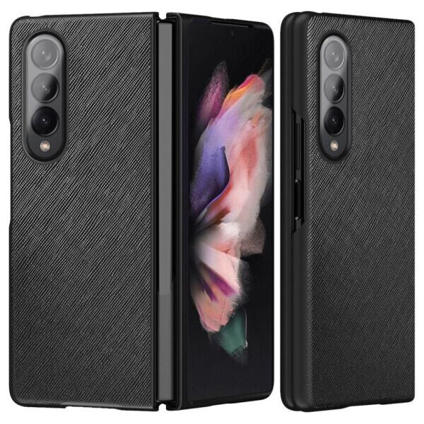 

Защитный чехол Deexe Cross Texture (FF) для Samsung Galaxy Z Fold 3 - Black
