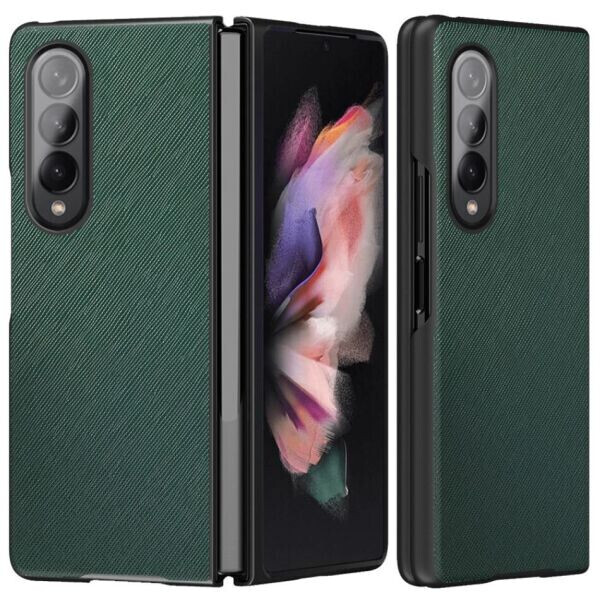 

Защитный чехол Deexe Cross Texture (FF) для Samsung Galaxy Z Fold 3 - Green