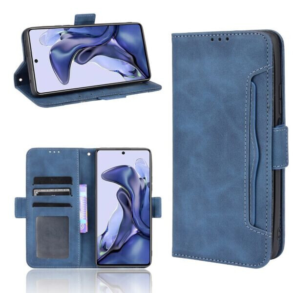 

Чехол Deexe Wallet Stand для Xiaomi 11T / 11T Pro - Blue