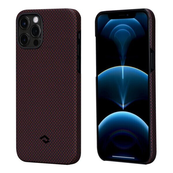 

Чехол Pitaka MagEZ Case Plain для Apple iPhone 12 Pro (KI1204P) - Black / Red