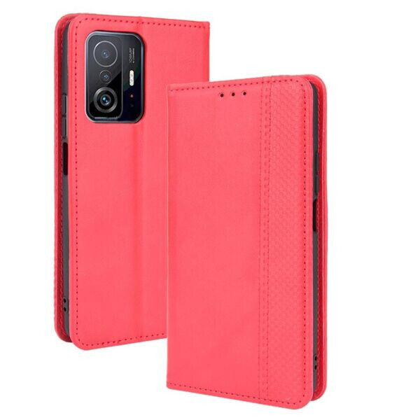 

Чехол Deexe Retro Style для Xiaomi 11T / 11T Pro - Red