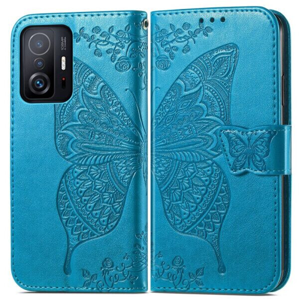 

Чехол UniCase Butterfly Pattern для Xiaomi 11T / 11T Pro - Blue