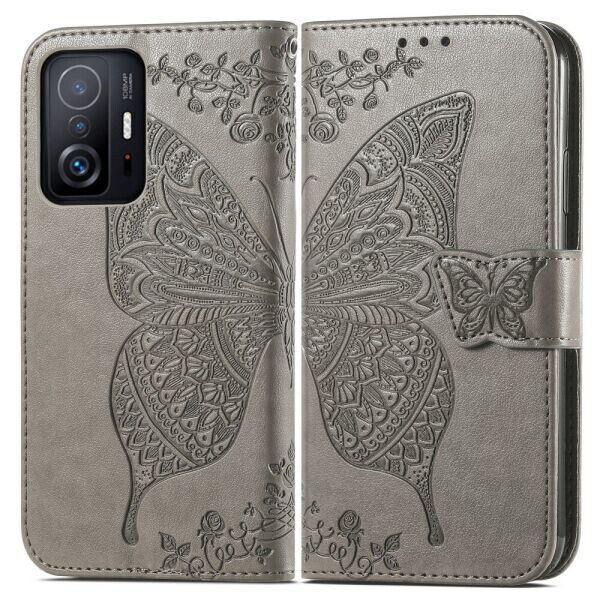 

Чехол UniCase Butterfly Pattern для Xiaomi 11T / 11T Pro - Grey