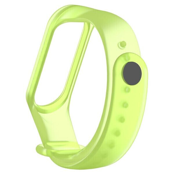 

Ремешок Deexe Translucent Strap для Xiaomi Mi Band 3 / 4 - Transparent Green