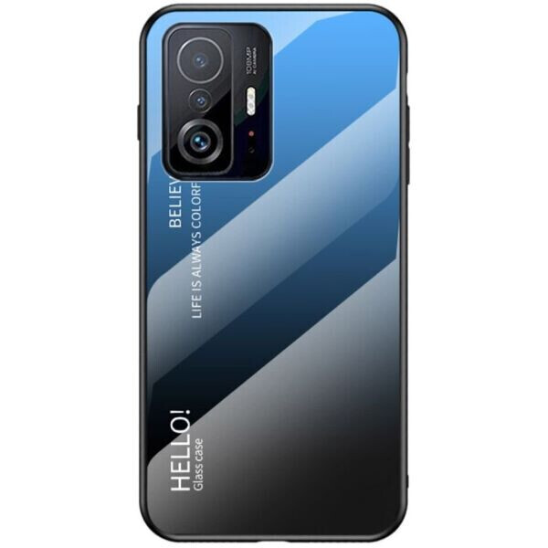 

Защитный чехол Deexe Gradient Color для Xiaomi 11T / 11T Pro - Black / Blue