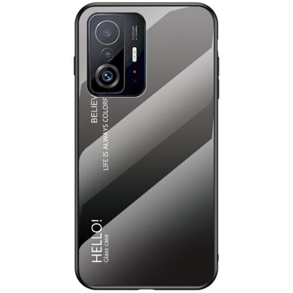 

Защитный чехол Deexe Gradient Color для Xiaomi 11T / 11T Pro - Black / Grey