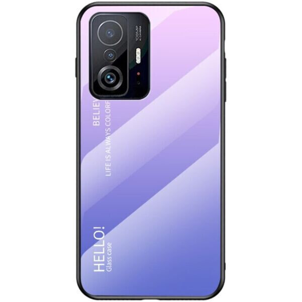

Защитный чехол Deexe Gradient Color для Xiaomi 11T / 11T Pro - Pink / Purple