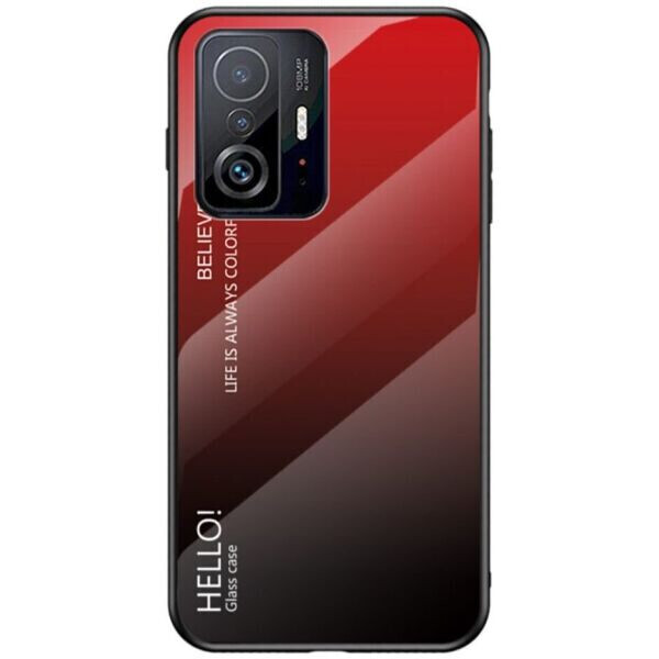 

Защитный чехол Deexe Gradient Color для Xiaomi 11T / 11T Pro - Red