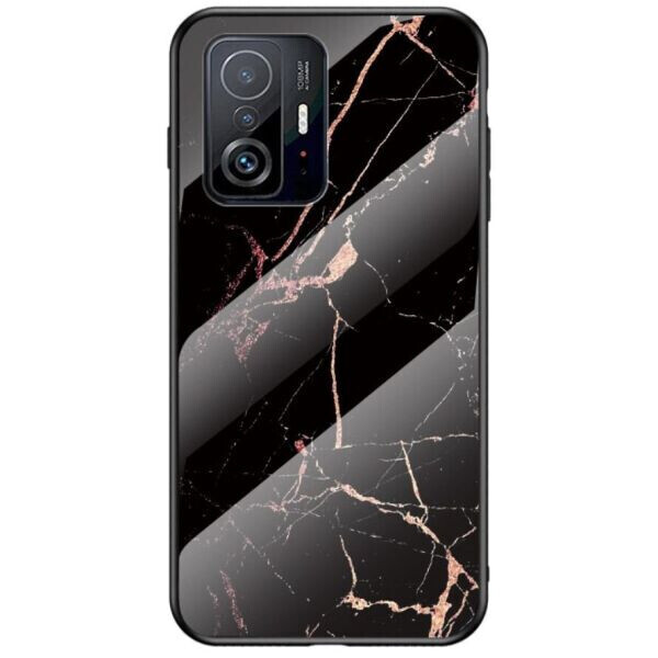 

Защитный чехол Deexe Gradient Pattern для Xiaomi 11T / 11T Pro - Black / Gold