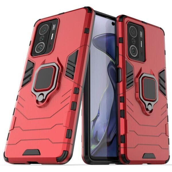 

Защитный чехол Deexe Hybrid Case для Xiaomi 11T / 11T Pro - Red