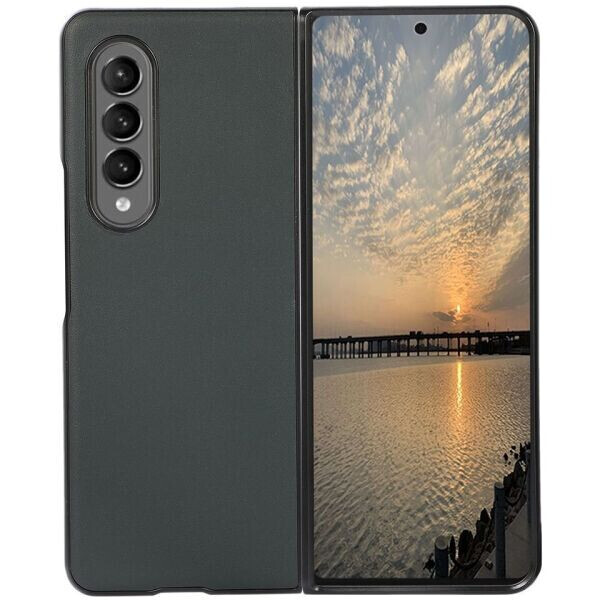 

Защитный чехол Deexe Leather Case для Samsung Galaxy Z Fold 3 - Green