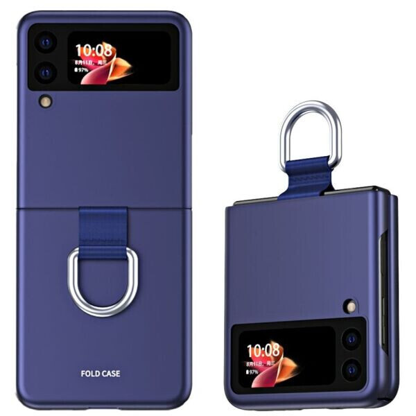 

Защитный чехол Deexe Ring Case для Samsung Galaxy Z Flip 3 - Sapphire