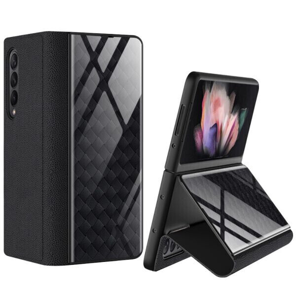 

Чехол GKK Fold Hybrid для Samsung Galaxy Z Fold 3 - Woven / Black