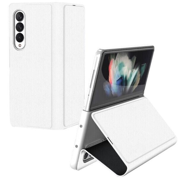 

Защитный чехол GKK Leather Wallet для Samsung Galaxy Z Fold 3 - White