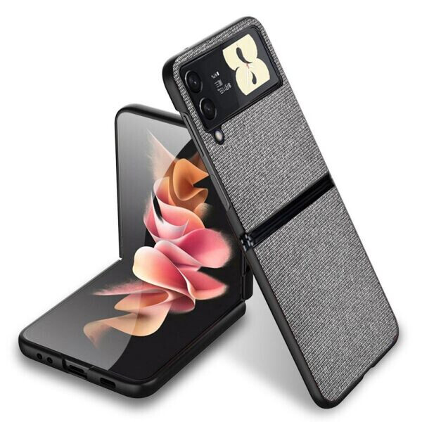 

Защитный чехол UniCase Cloth Texture (FF) для Samsung Galaxy Z Flip 3 - Grey
