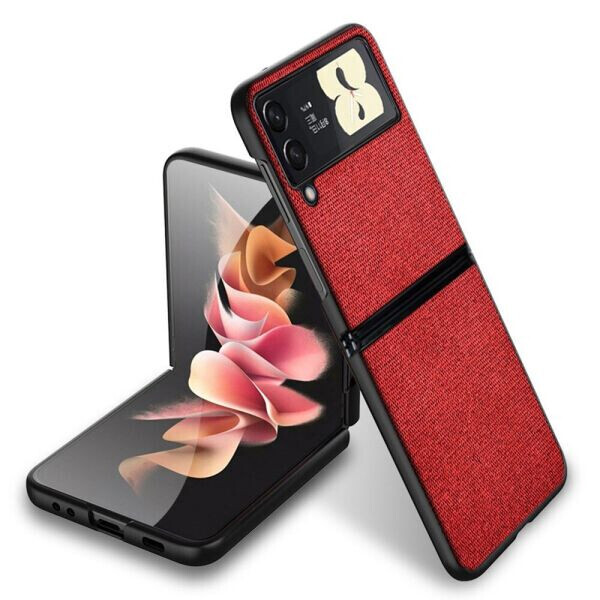 

Защитный чехол UniCase Cloth Texture (FF) для Samsung Galaxy Z Flip 3 - Red