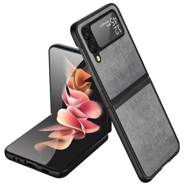 

Защитный чехол Deexe Croco Style (FF) для Samsung Galaxy Z Flip 3 - Grey