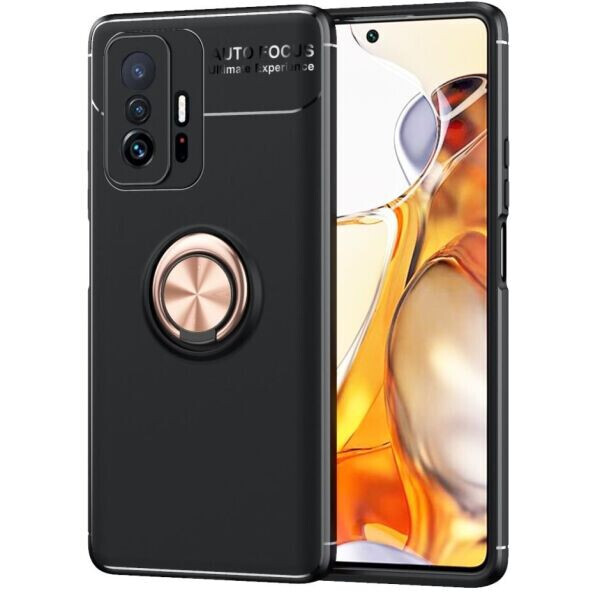 

Защитный чехол UniCase Magnetic Ring для Xiaomi 11T / 11T Pro - Black / Rose Gold