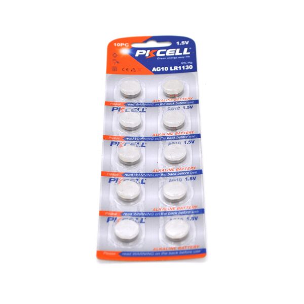 

Батарейка лужна PKCELL 1.5V AG10, 10 штук в блістері ціна за блістер, Q