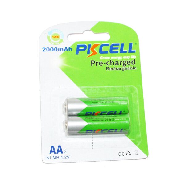 

Акумулятор PKCELL 1.2V AA 2000mAh NiMH Already Charged, 2 штуки в блістері ціна за блістер, Q25