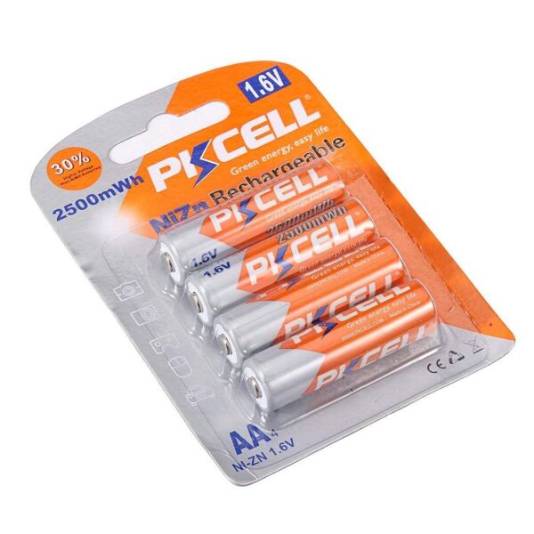 

Акумулятор PKCELL 1.6V AA 2500mAh NiZn Rechargeable Battery, 4 штуки в блістері ціна за блістер, Q12