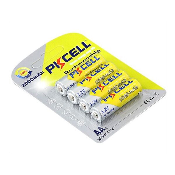

Акумулятор PKCELL 1.2V AA 2000mAh NiMH Rechargeable Battery, 4 штуки в блістері ціна за блістер, Q12