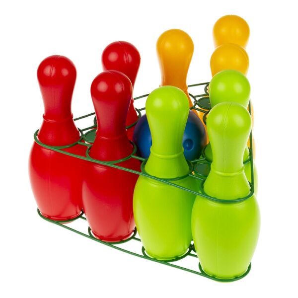 

Игровой набор для боулинга "Радуга 9" Colorplast , кегли - 9 шт, шар (0732)