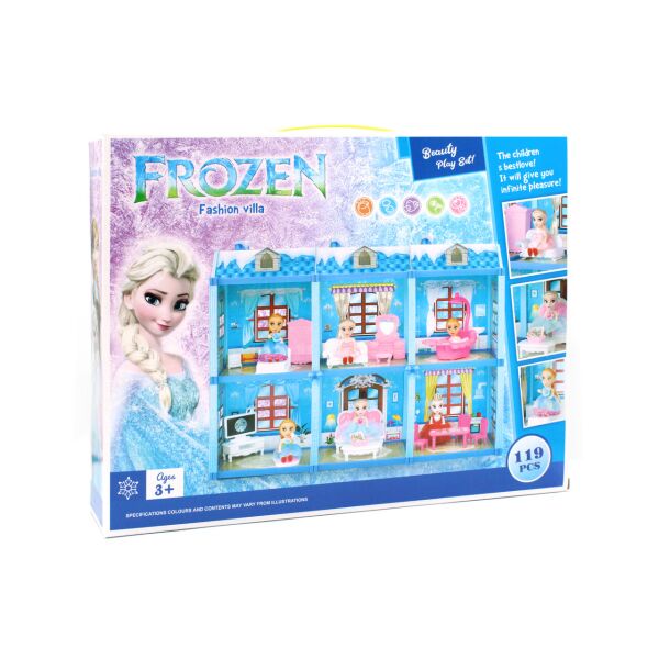 

Кукольный домик Холодное сердце Frozen Fashion Vill 2 этажа 119 деталей