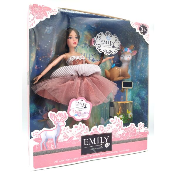 

Кукла Эмили Emily Fashion Classics брюнетка в платье с высокой детализацией 30см вид 16