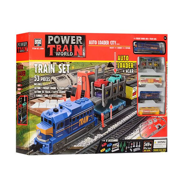 

Железная дорога Power Train 53 элемент, длина путей 549 см
