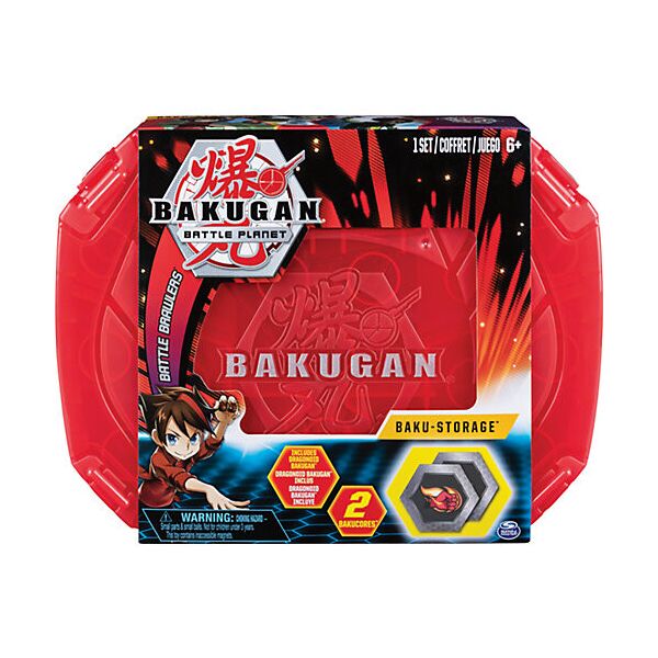 

Игровой набор Кейс-бокс для хранения Бакуган (Красный) + Герой фигурка Baukugan