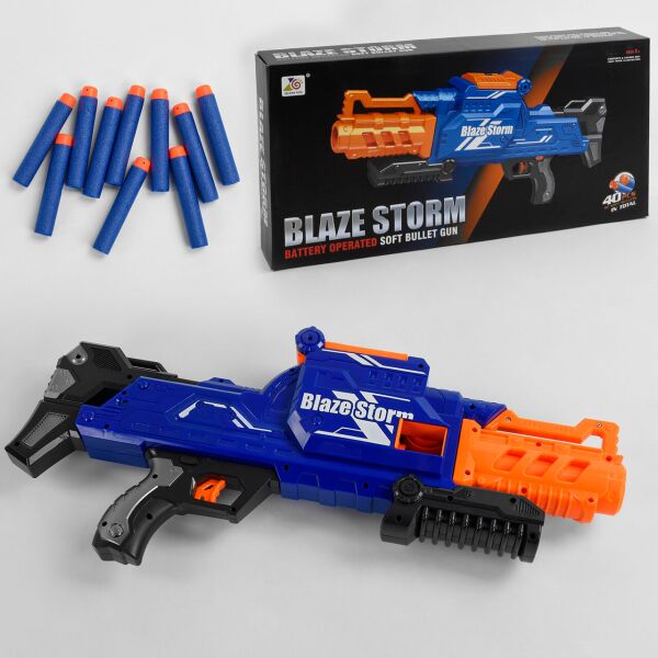 

Автомат "Blaze Storm" с мягкими пулями 40шт на батарейках (новая система подачи патронов)