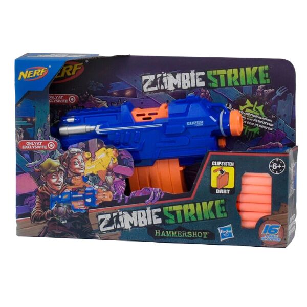 

Автомат Бластер Нерф Зомби Страйк Nerf Zombie Strike Синий