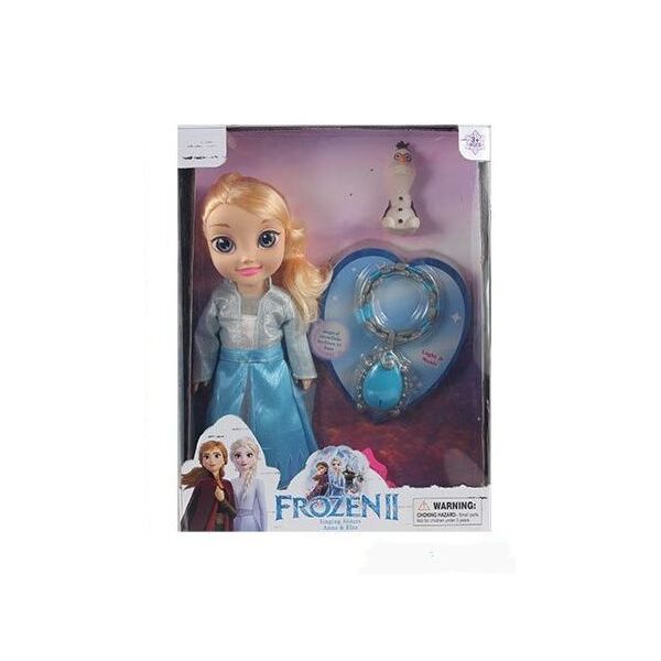 

Музыкальная Кукла Эльза 33см "Холодное серлце" Frozen 2 с кулоном (свет, звук )