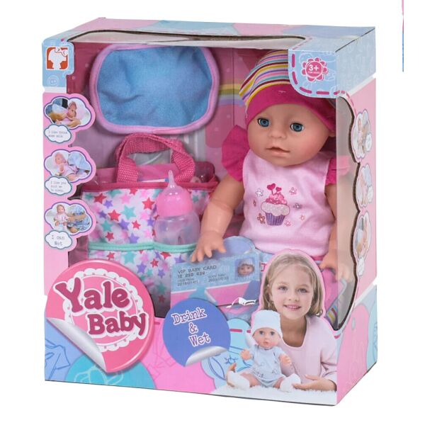 

Кукла Реборн (пупс) девочка, интерактивный Yale baby 32 см Розовый