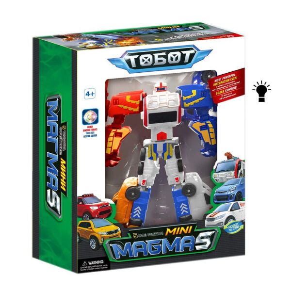 

Трансформер Тобот Магма 5 в 1 Tobot Magma 25 см