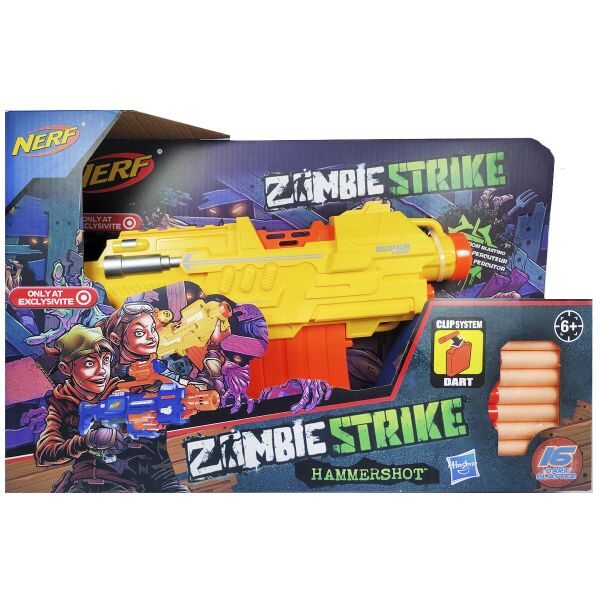 

Автомат Бластер Нерф Зомби Страйк Nerf Zombie Strike Желтый