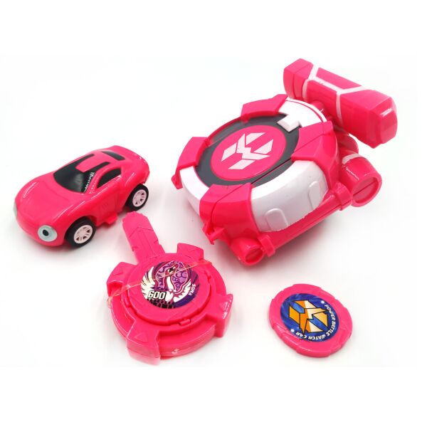 

Вотчкар игрушка (машинка Сона и Ари) + запускалка Лига Watch Car Розовая