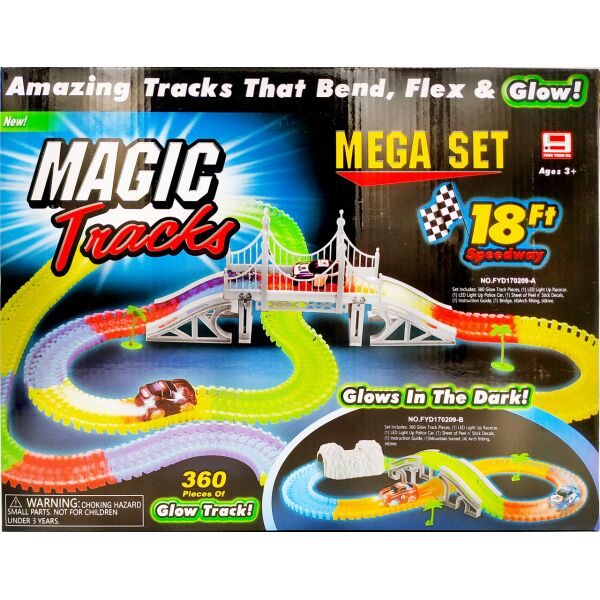 Magic Tracks 360 светящийся трек меджик трек 360 деталей