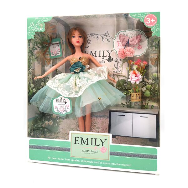 

Кукла Эмили Emily Fashion Classics шатенка в платье с высокой детализацией 30см вид 12