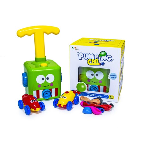 

Машинка с надувными шариками PUMPING CAR Игрушка для надувания шариков Зеленая