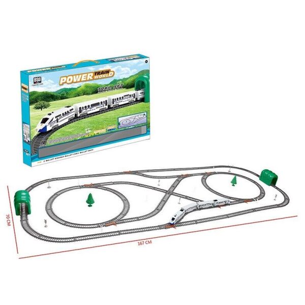 

Железная дорога Power Train World 70 деталей