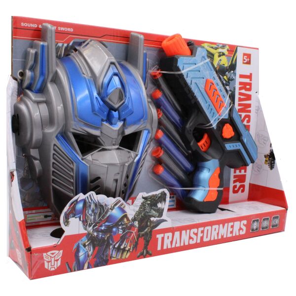 

Игровой набор Transformers Маска Оптимус Прайм и пистолет с мягкими патронами