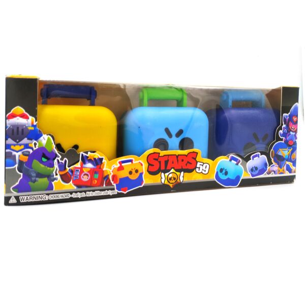 

Фигурки Бравл Старс в чемоданчике Brawl Stars 3 в 1 (желтый, голубой, фиолетовый)