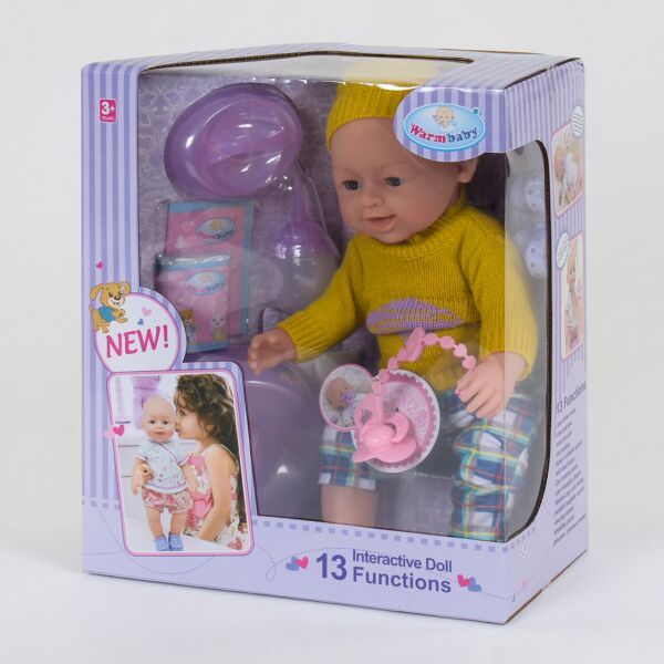 

Кукла Реборн (пупс) "Warm Baby" 13 функций, звуковые эффекты, на батарейках вид 5