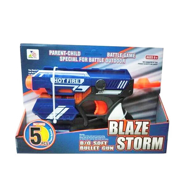 

Пистолет бластер "Blaze Storm" с мягкими пулями Nerf Нерф