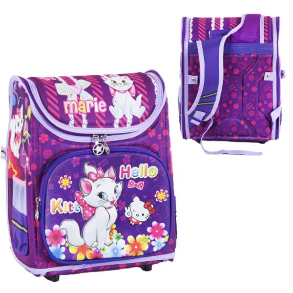 

Рюкзак школьный каркасный Hello Kitty с ортопедической спинкой